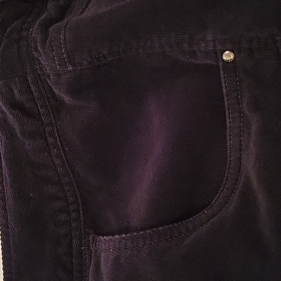 Lane Bryant black corduroy flat front pants size 28 petite - Picture 2 of 5